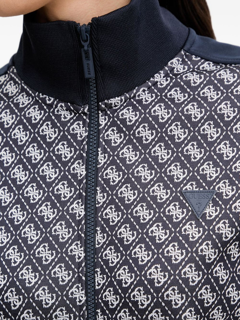 patterned zip-up sweatshirt 4
