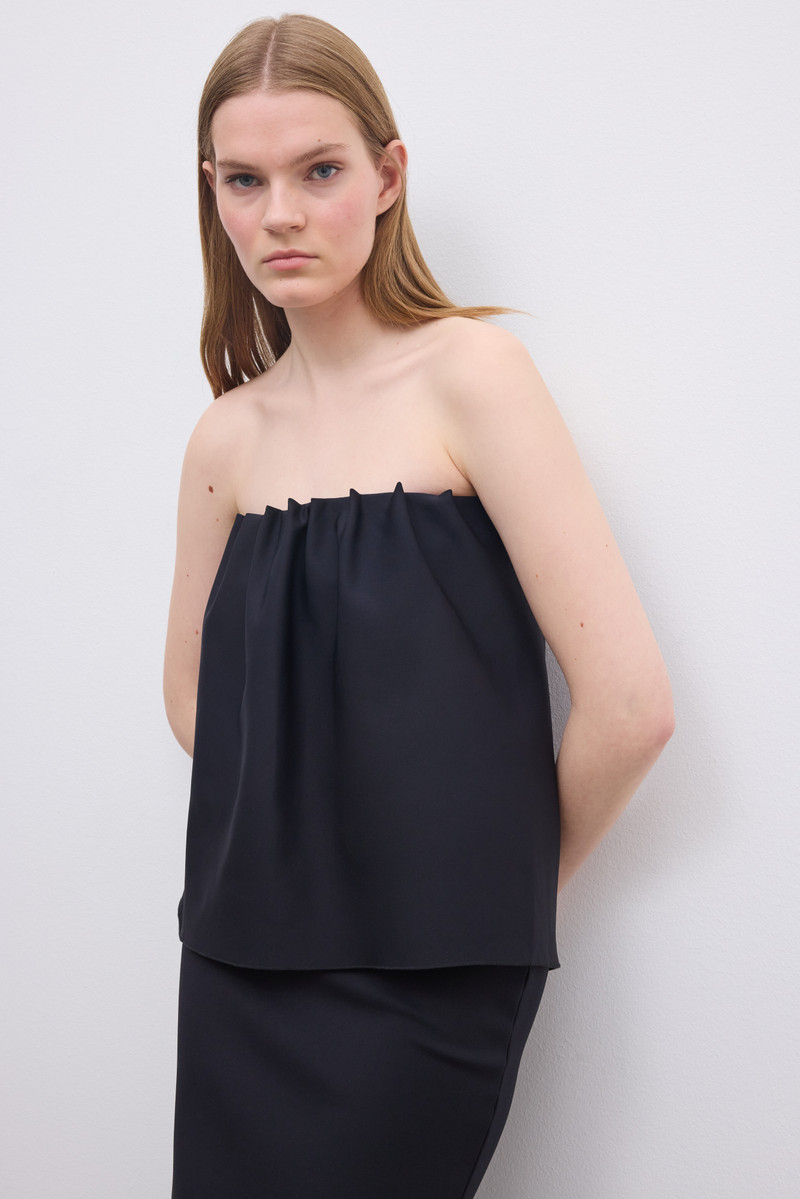 House of Dagmar Rouched Tube Top outlook
