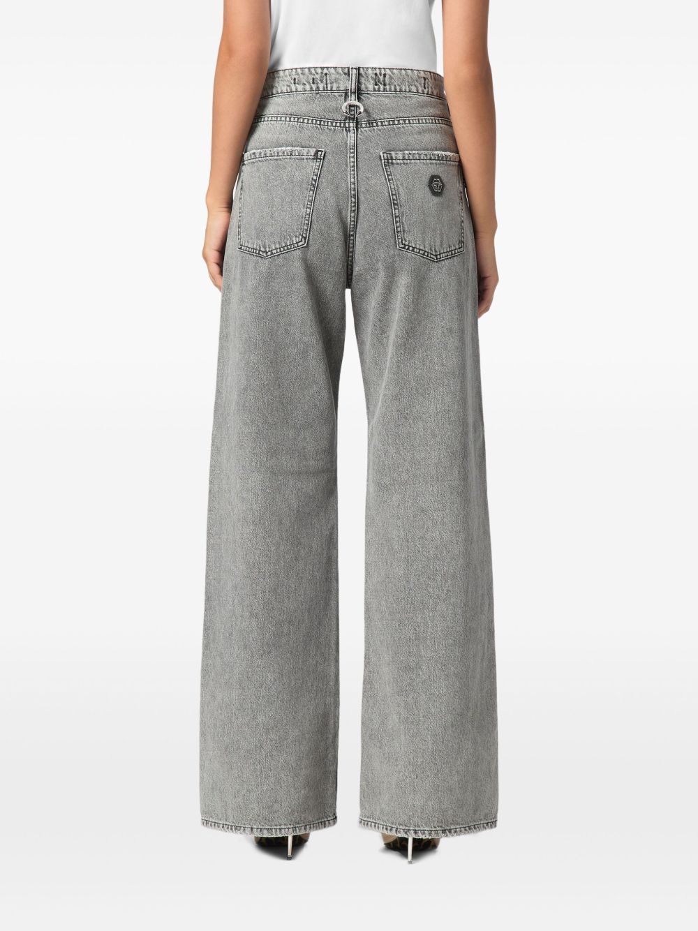 wide-leg jeans - 4