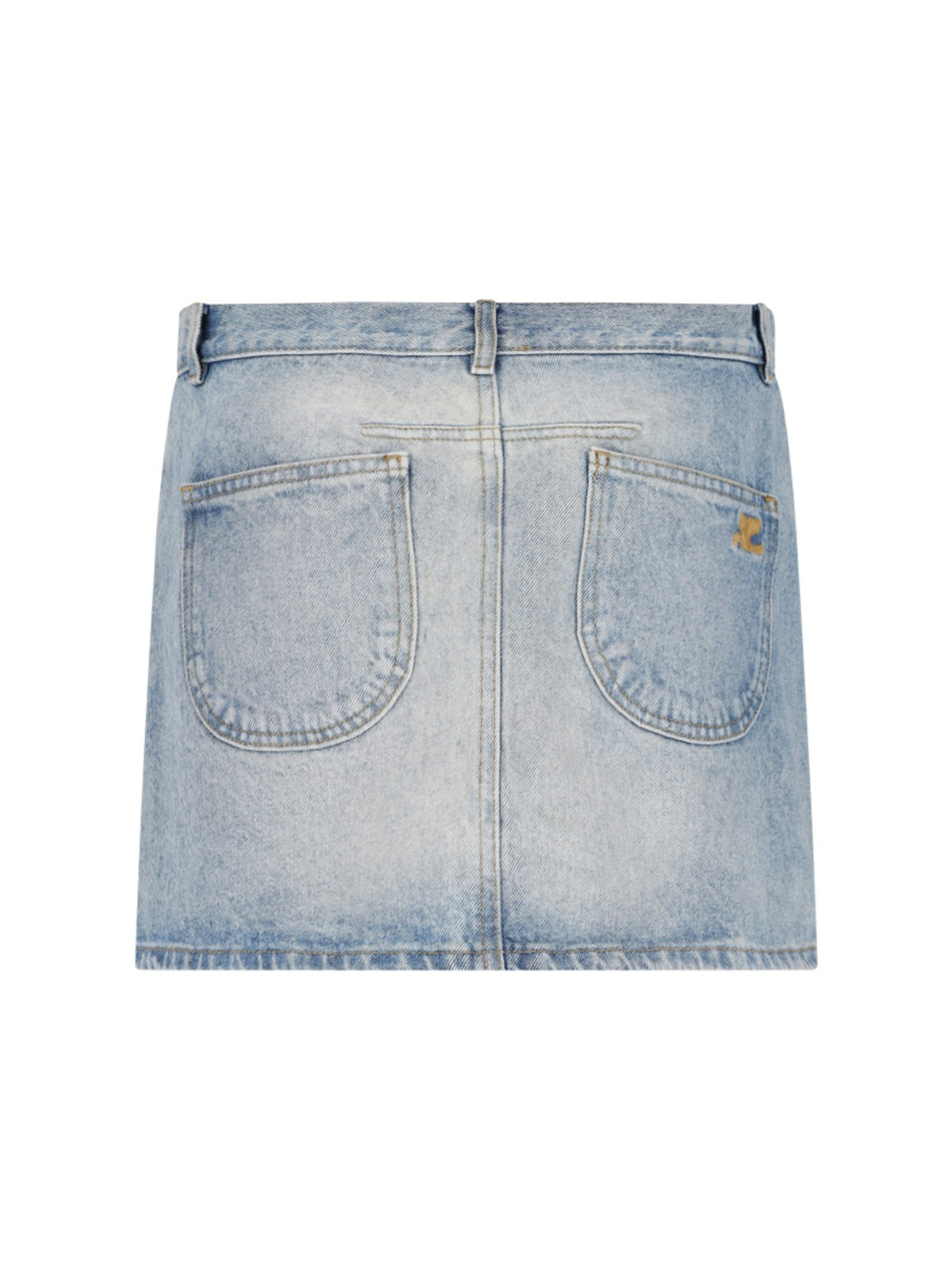 DENIM MINI SKIRT - 2
