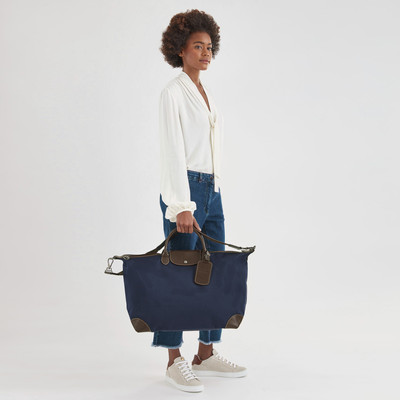 Longchamp Boxford S Travel bag Blue - Canvas outlook