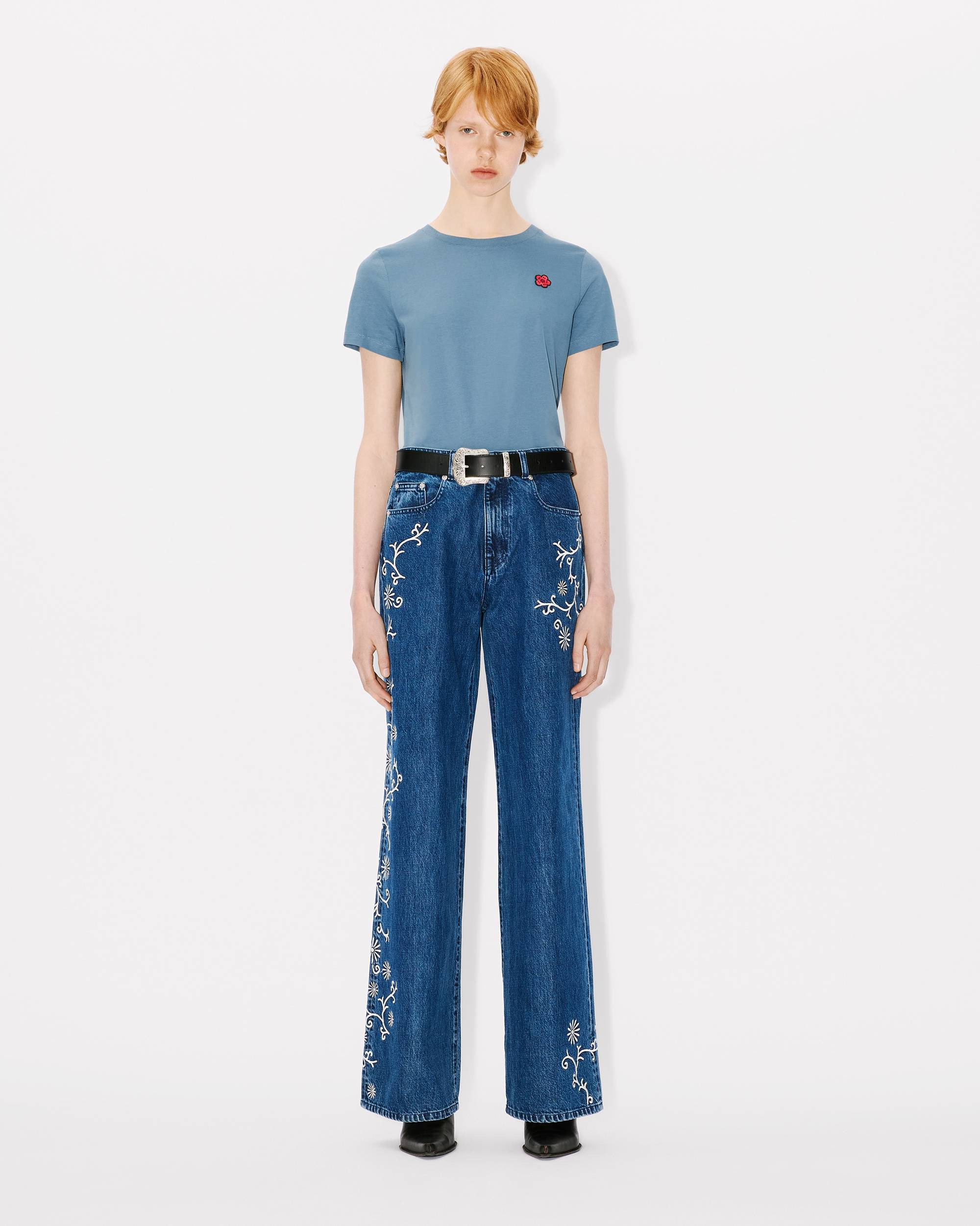 'Boke Flower' classic embroidered T-shirt - 5