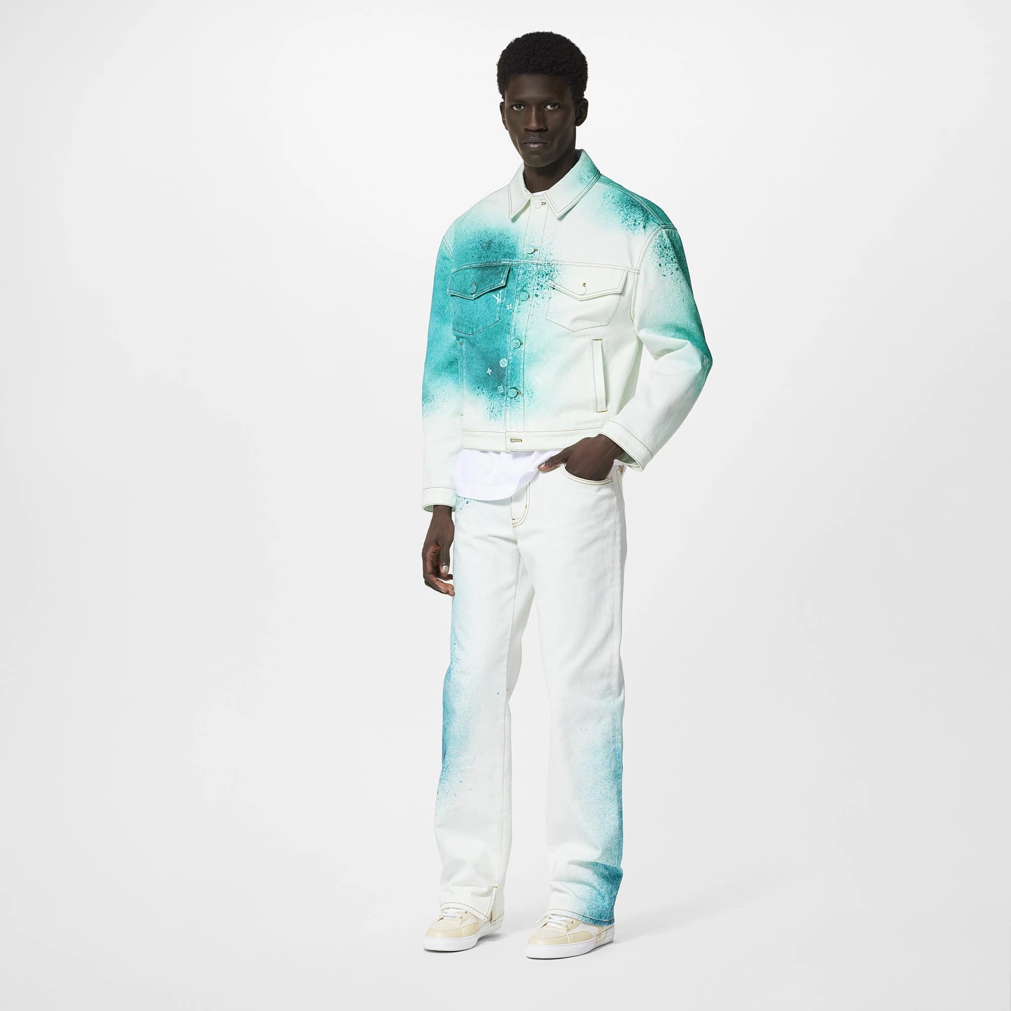 LV Spray Denim Jacket - 4