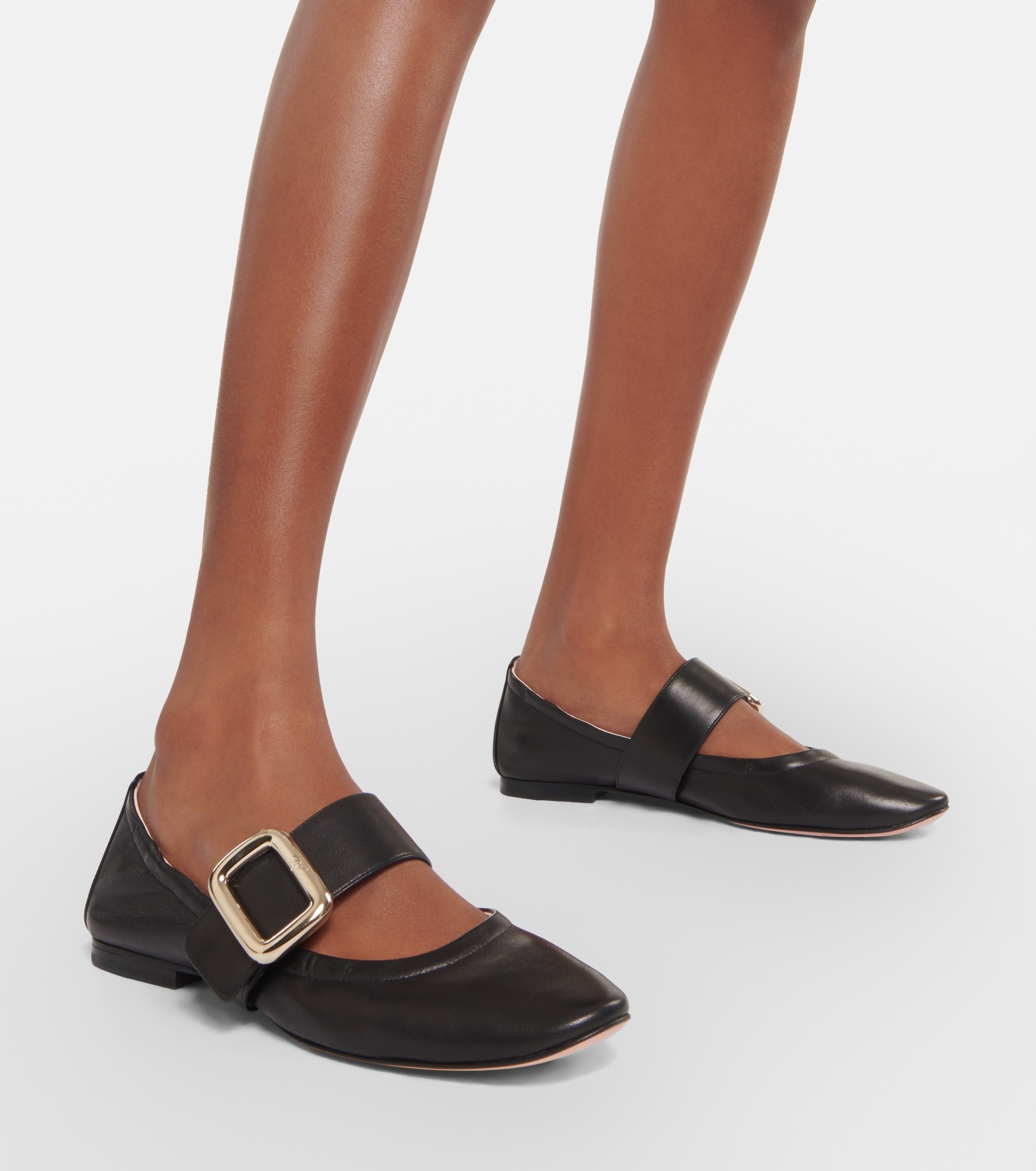 Soft Choc Babies leather ballet flats - 4