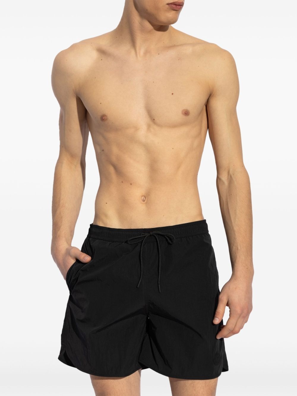 crinkled-finish swim shorts - 2