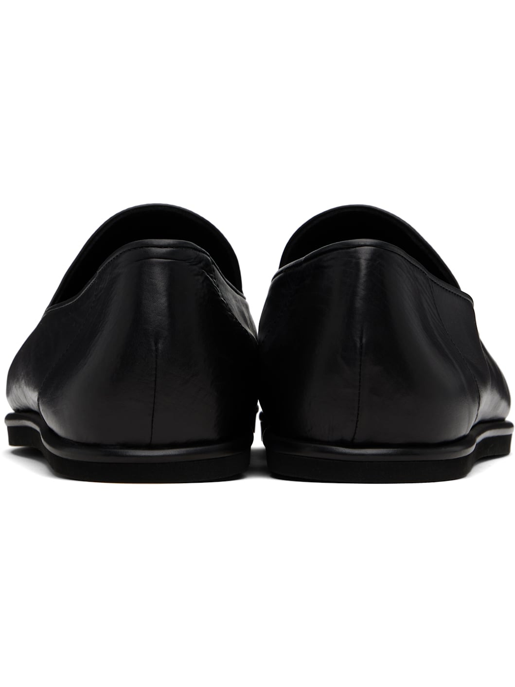 Black Soft Leather Loafers - 2