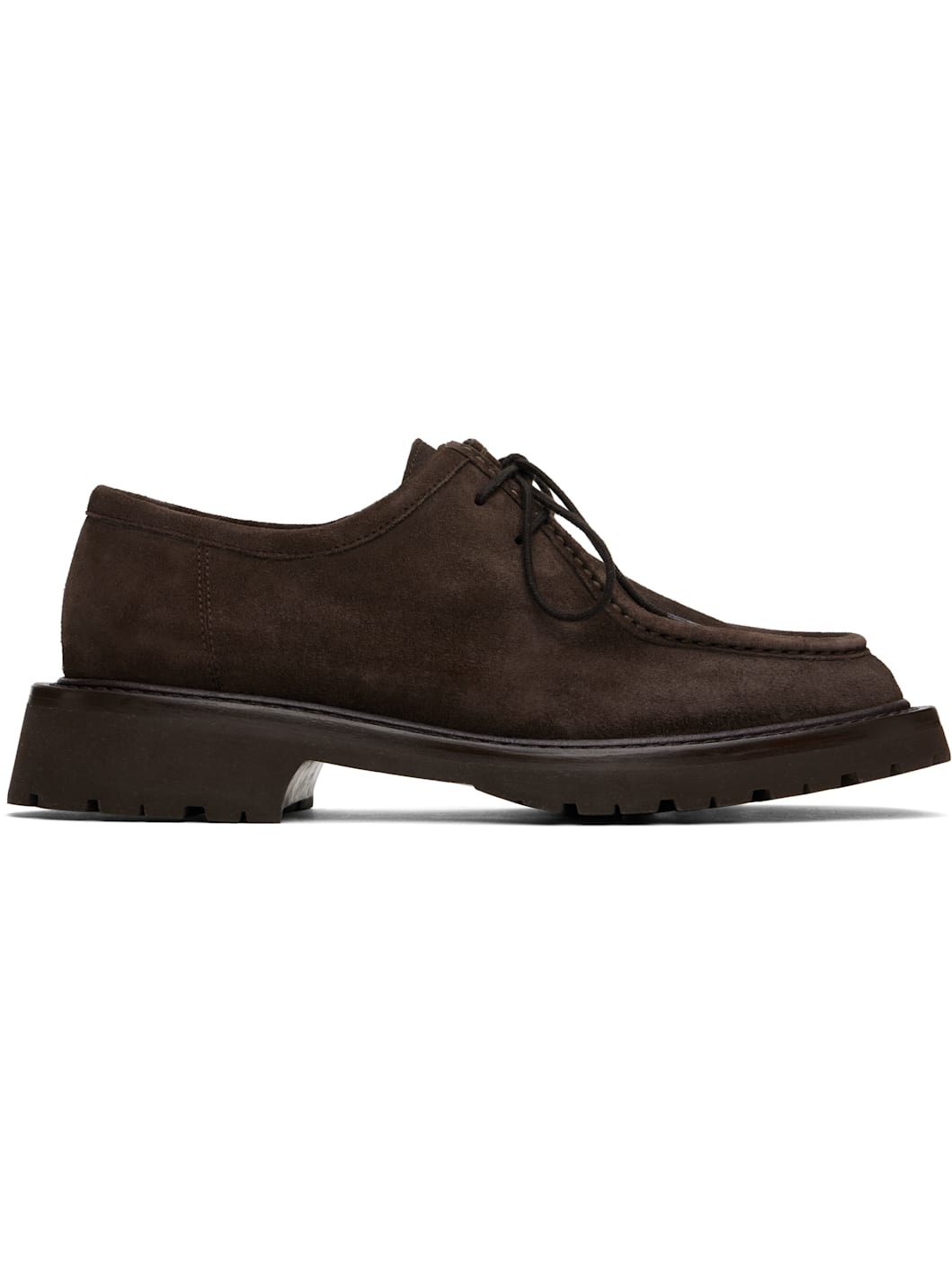 Brown New Lace-Up Derbys - 1
