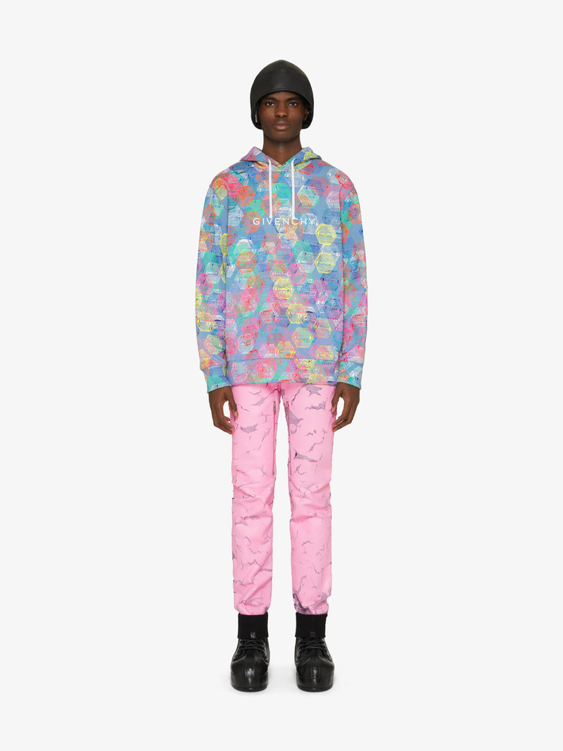 Givenchy CLASSIC FIT HOODIE WITH ALL-OVER PATCH PRINT outlook