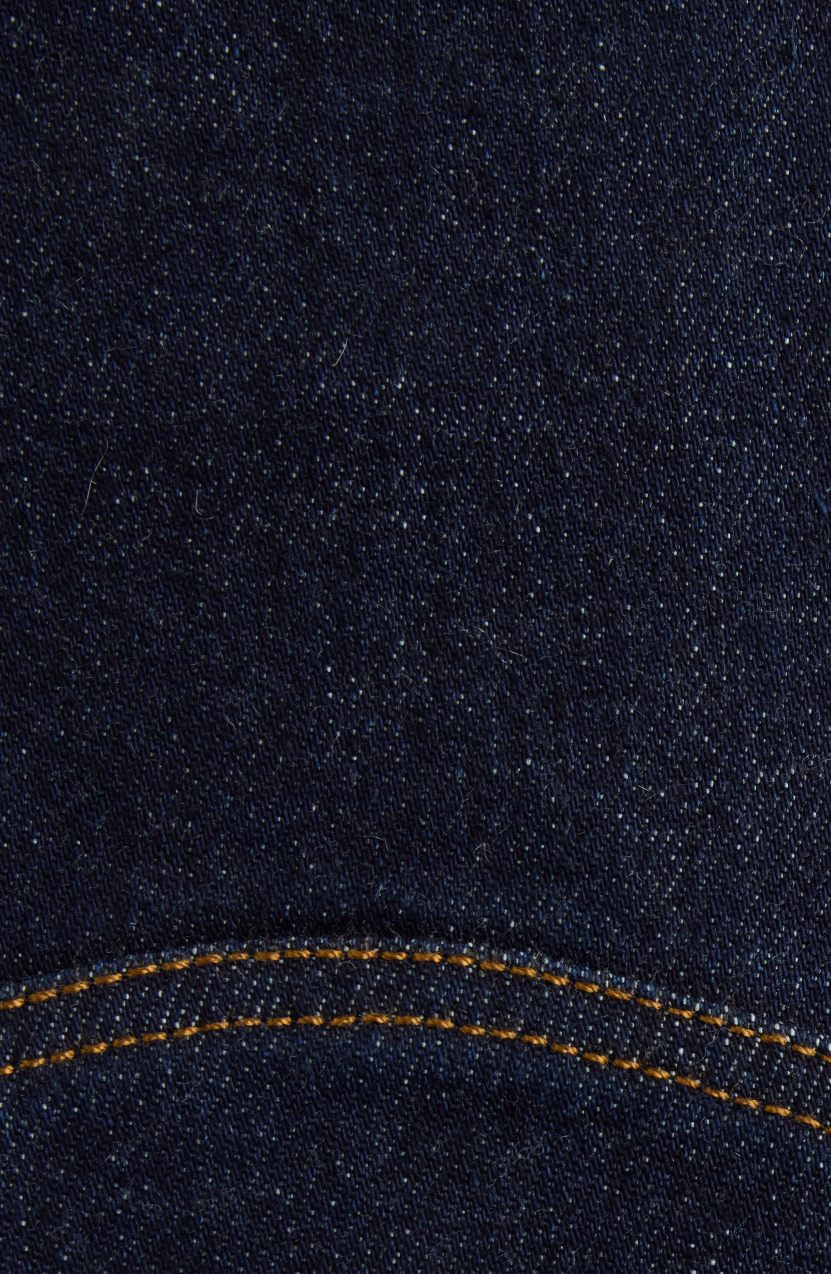 Jacquemus La Jupe Triangle de-Nîmes A-Line Denim Midi Skirt in Dark Navy at Nordstrom - 6