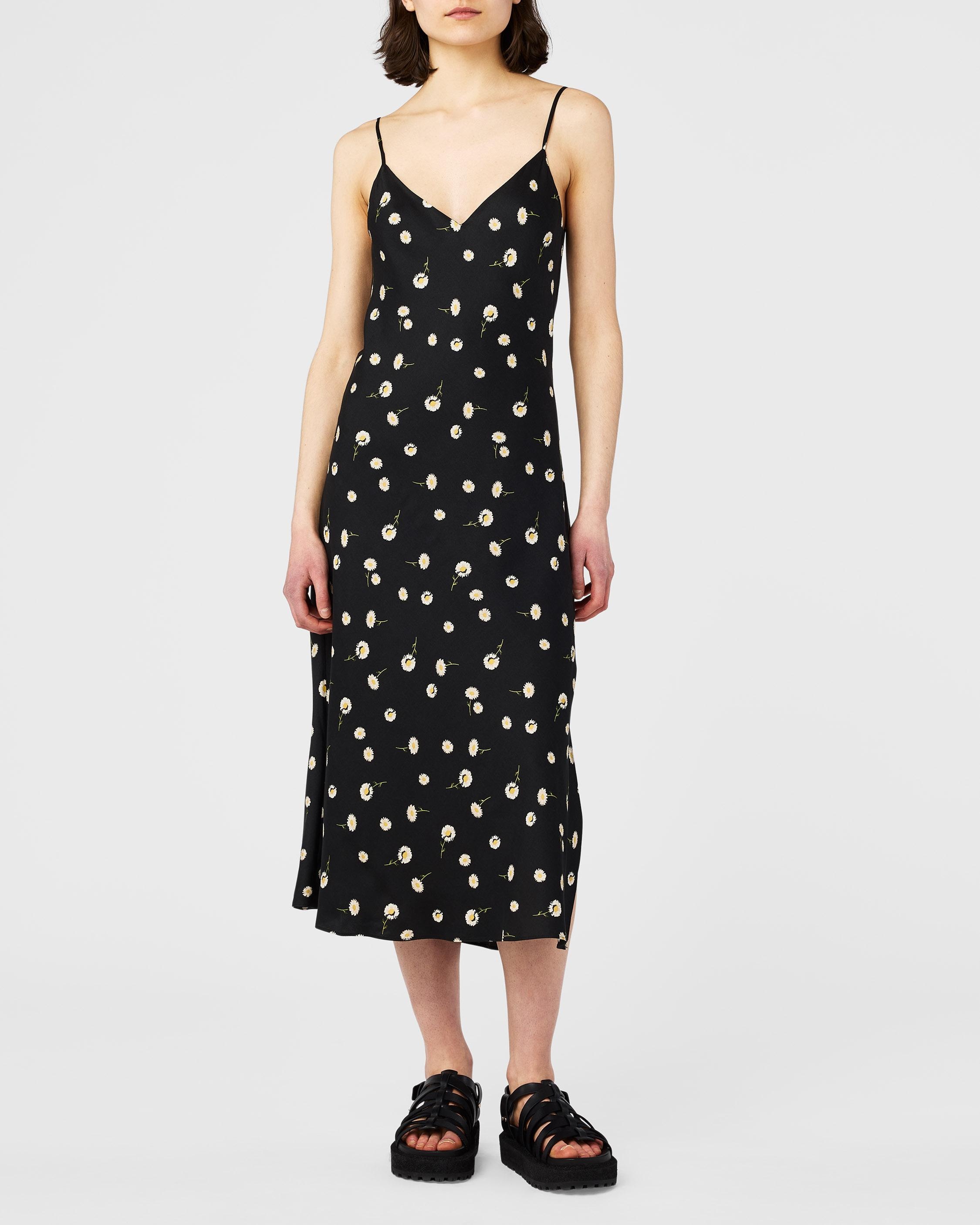 Mallory Floral Slip Midi Dress
Silk Rayon Dress - 1