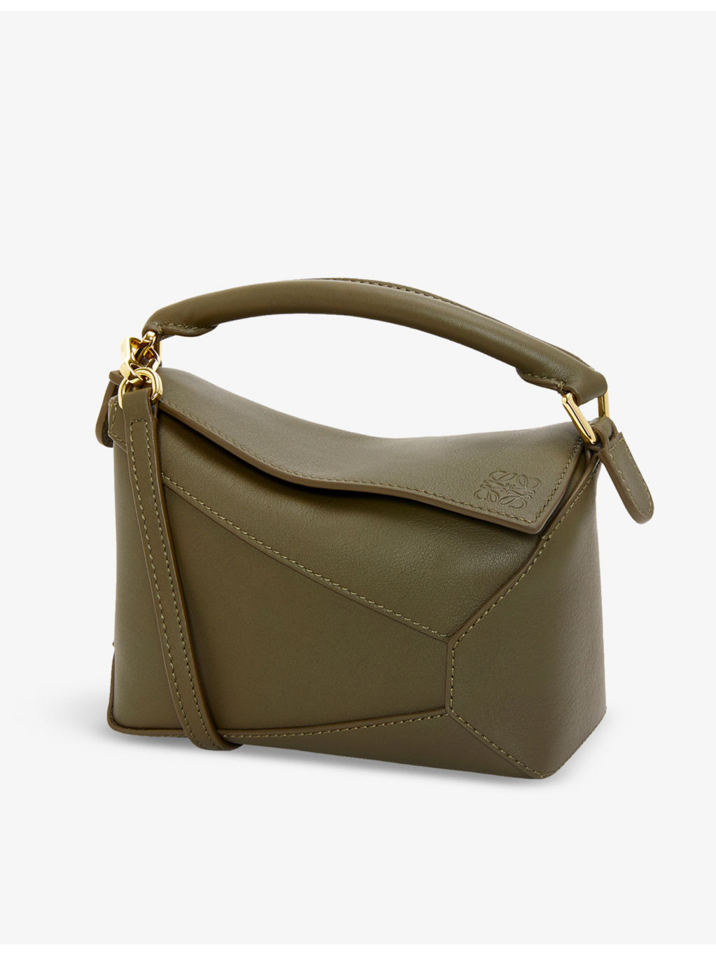 Puzzle Edge mini leather cross-body bag - 1
