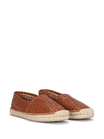 Dolce & Gabbana woven leather espadrilles outlook