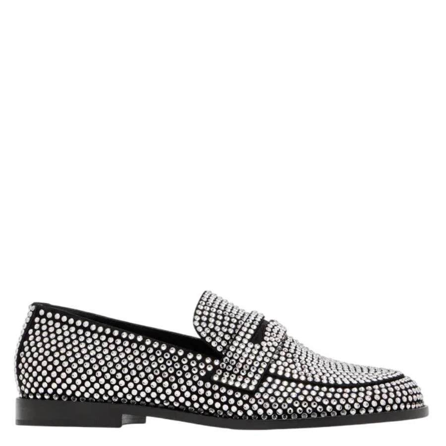 Amina Muaddi Tilda Crystal Loafers - 1