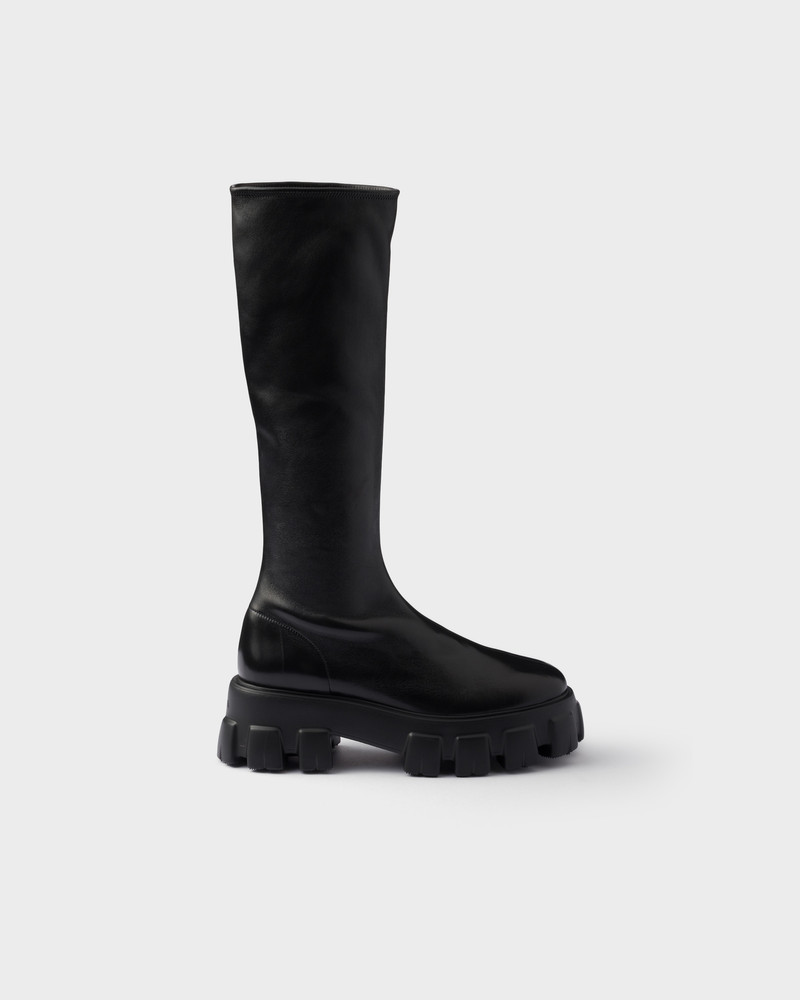 Prada Monolith stetch nappa leather boots outlook