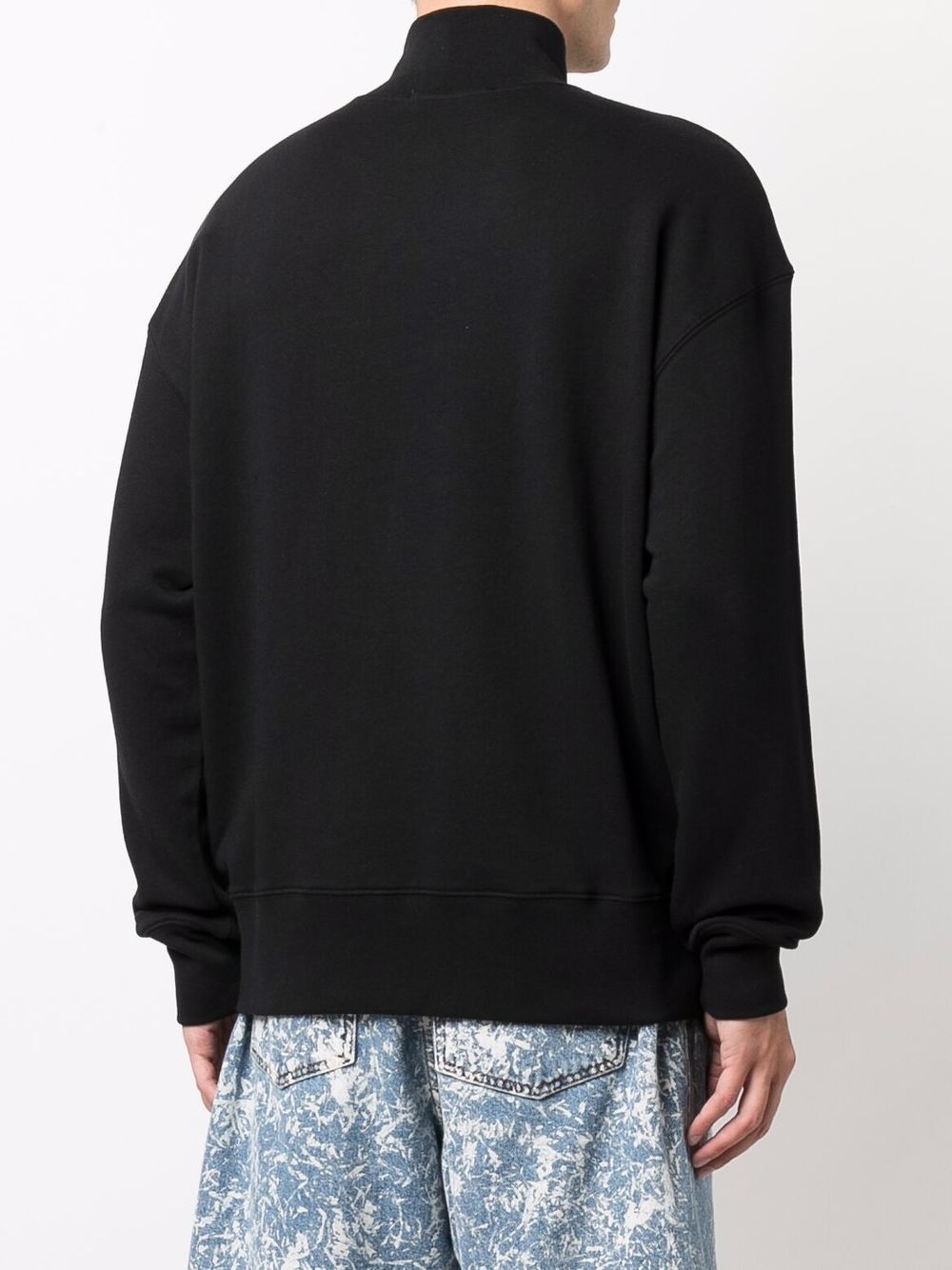 logo-print high-neck sweatshirt - 4