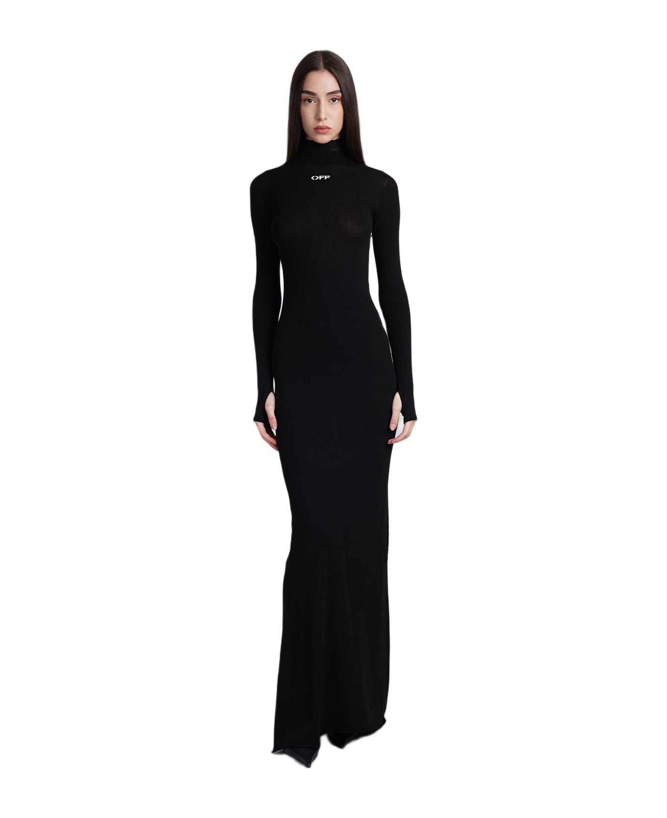 オールインワン・サロペット Off-White Black Viscose Blend Dress Off-White Dress In Black Viscose | italist | REVERSIBLE