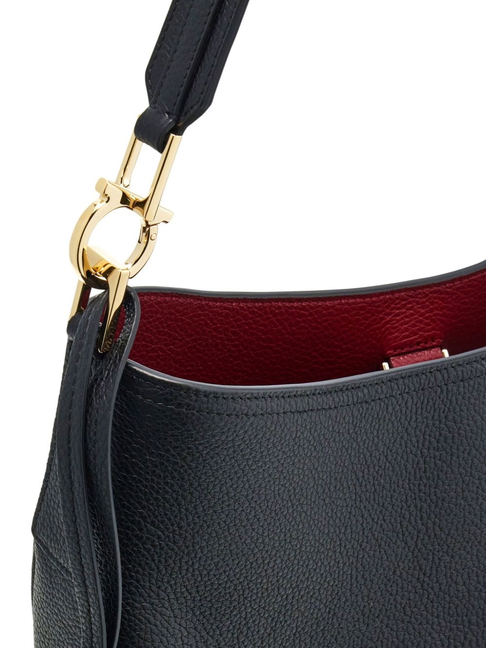 North-South leather shoulder bag - 5