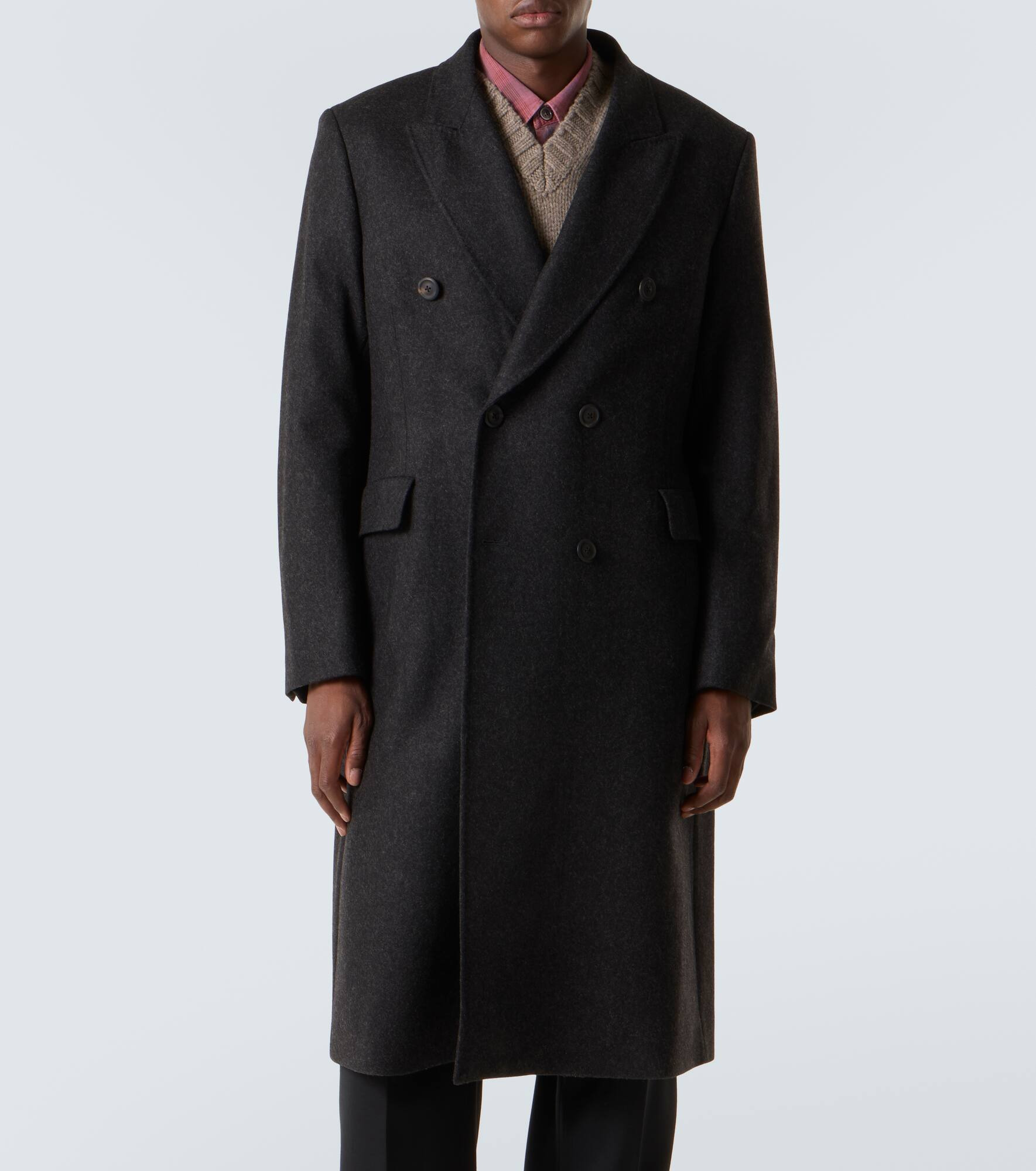 Whale double-breasted wool-blend coat - 3