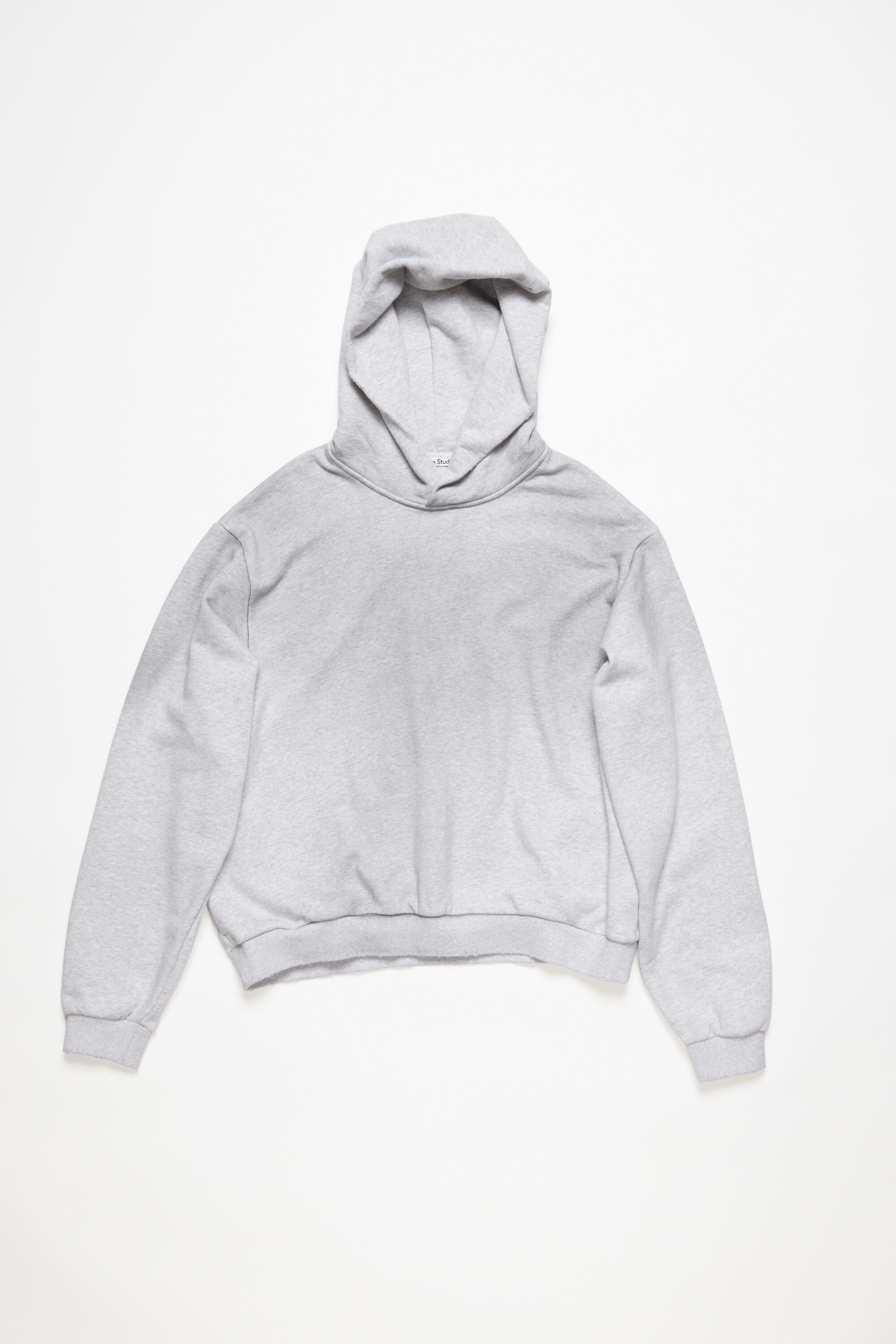 Logo hooded sweater - Pale Grey Melange - 1