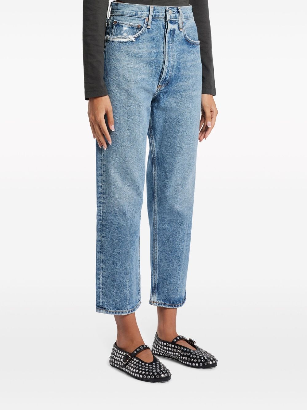 90s Crop straight-leg jeans - 3