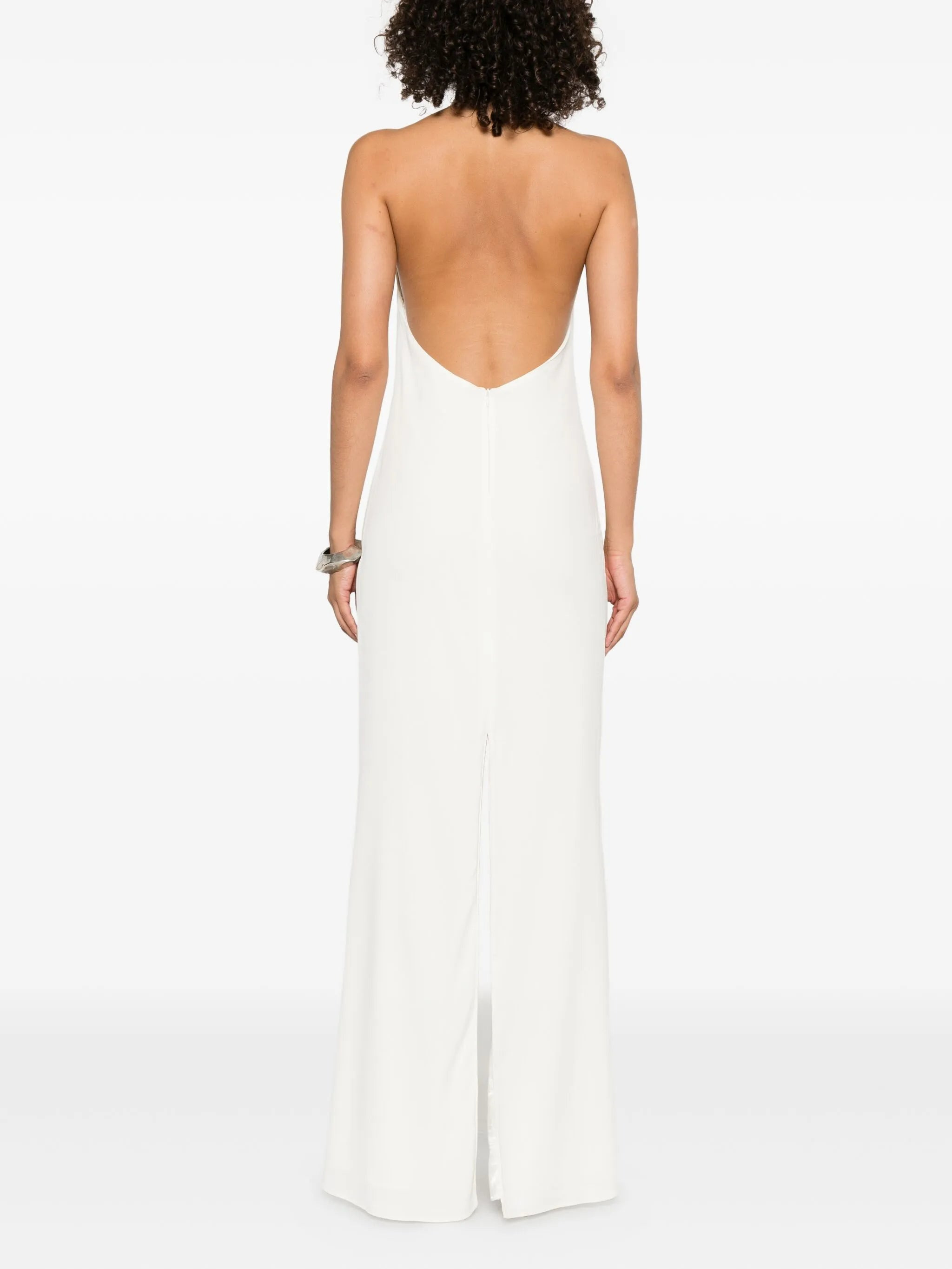 Taller Marmo Halter-neck Embellished-panel Maxi Dress - 4