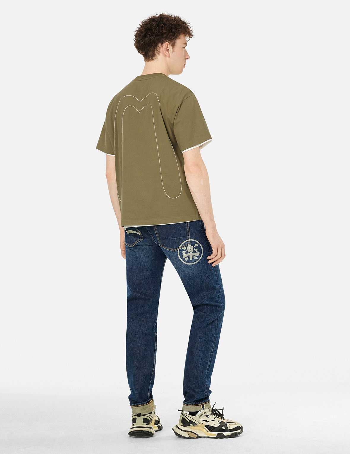 Daicock Stitched Embroidery Relax Fit T-shirt - 4