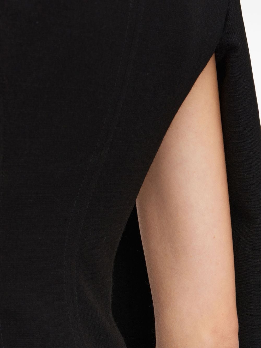 open-sleeves wool-blend blazer - 5