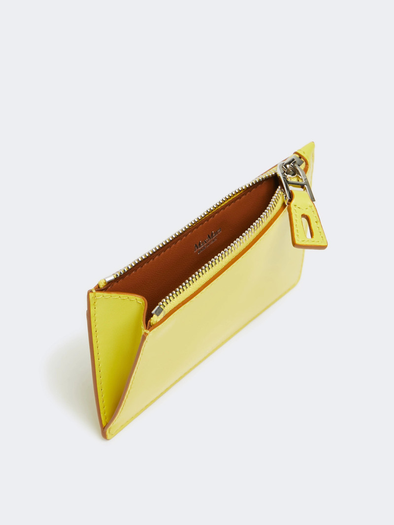Max Mara Leather card holder - YELLOW outlook