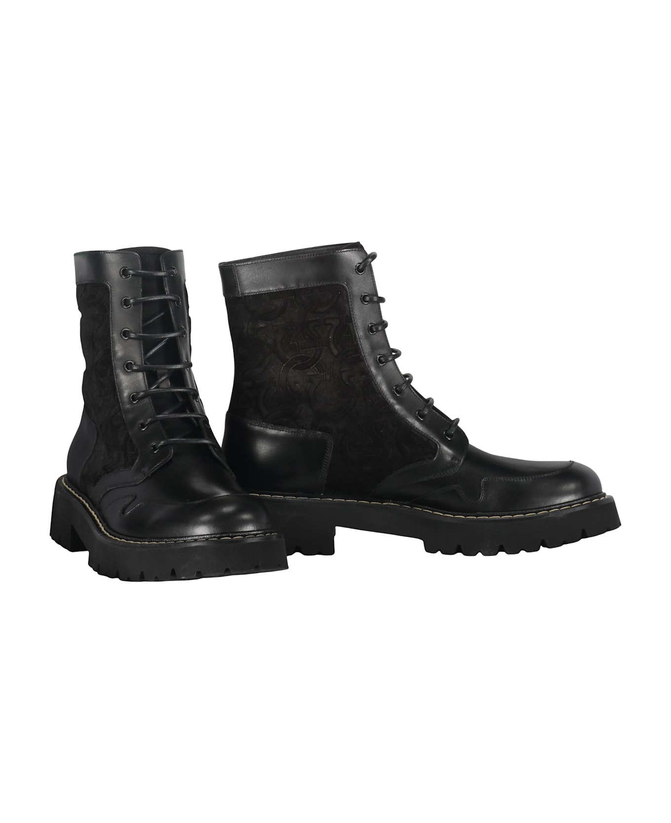 Lace-up Ankle Boots - 2