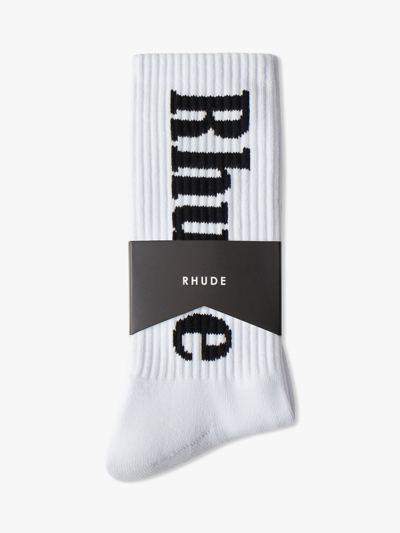 Rhude RH VERTICAL LOGO SOCK outlook