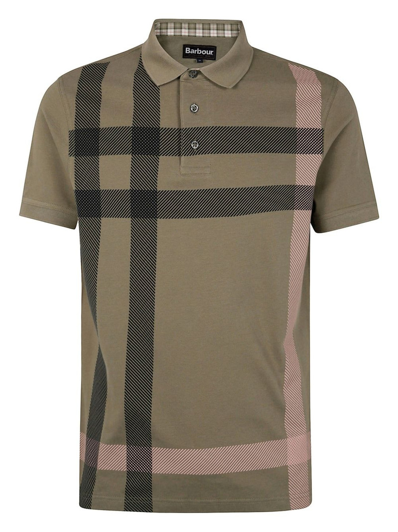 checked polo shirt 1