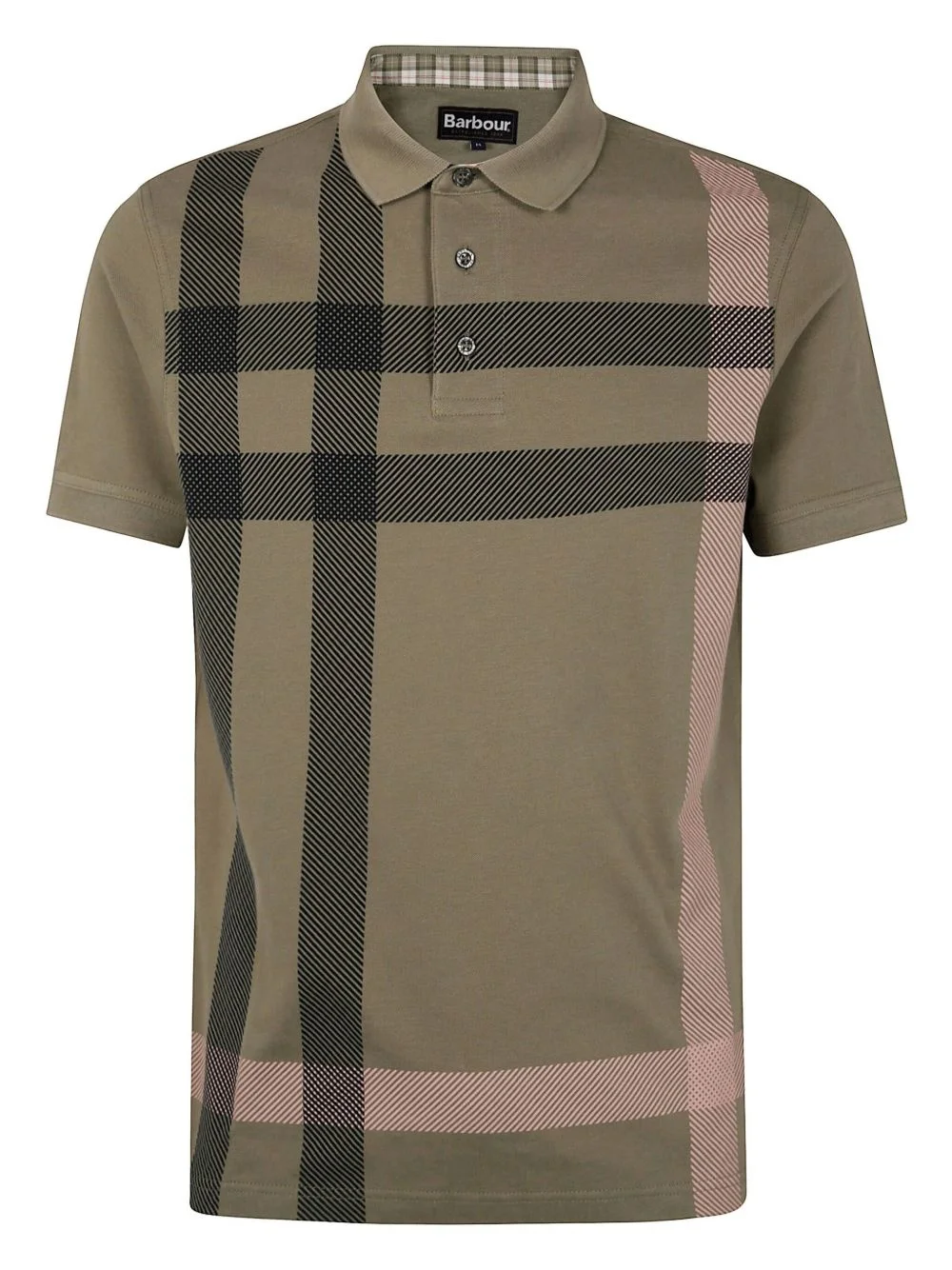 checked polo shirt - 1