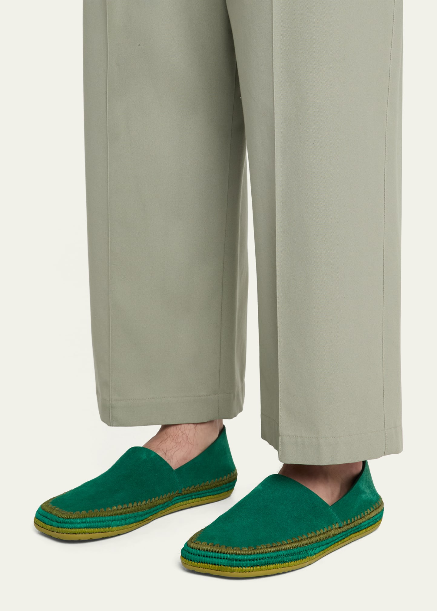 Men's Rio Suede and Raffia Espadrilles - 2