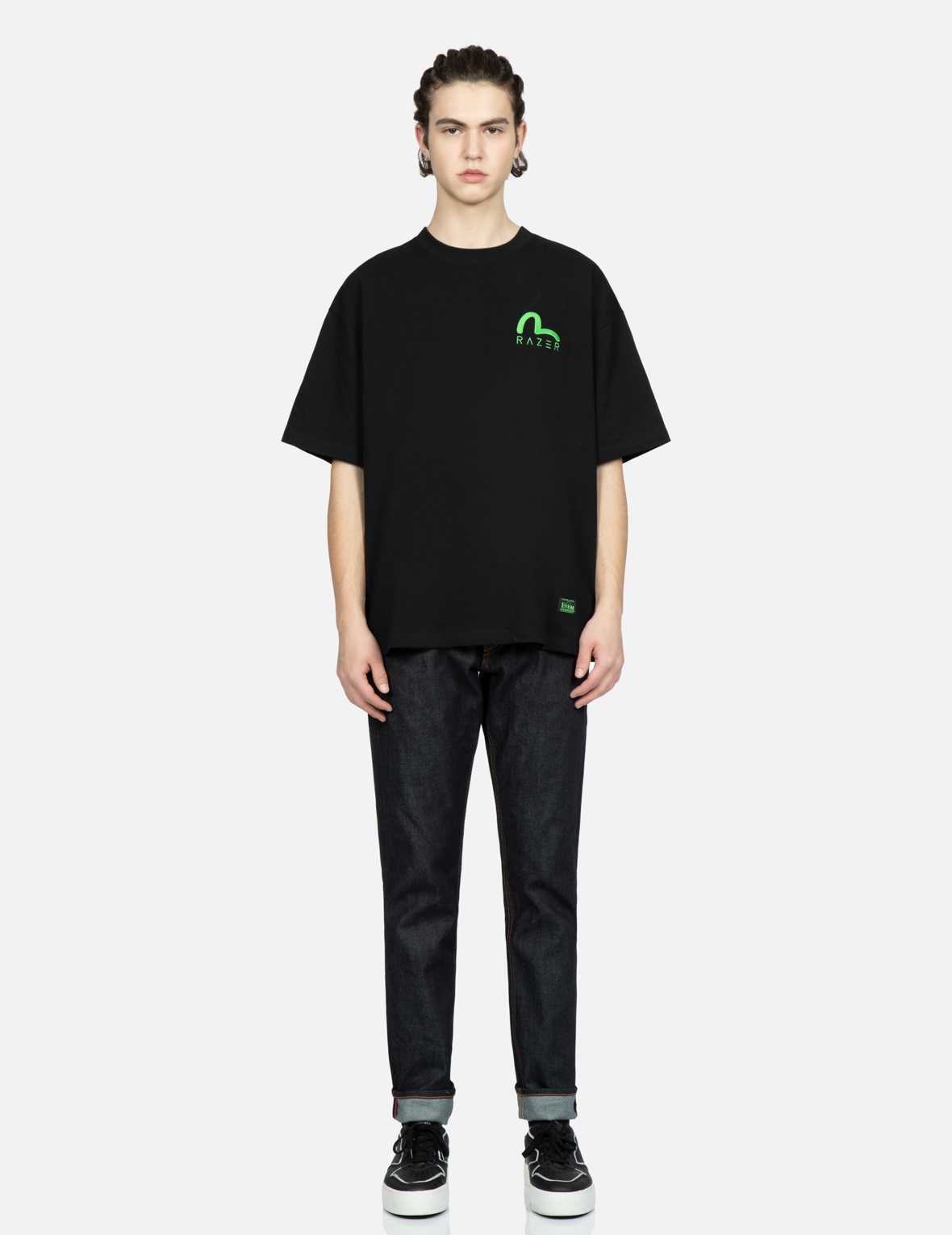 RAZER X EVISU DAICOCK PRINT WITH EMBROIDERY CARROT-FIT JEANS #2017 - 6
