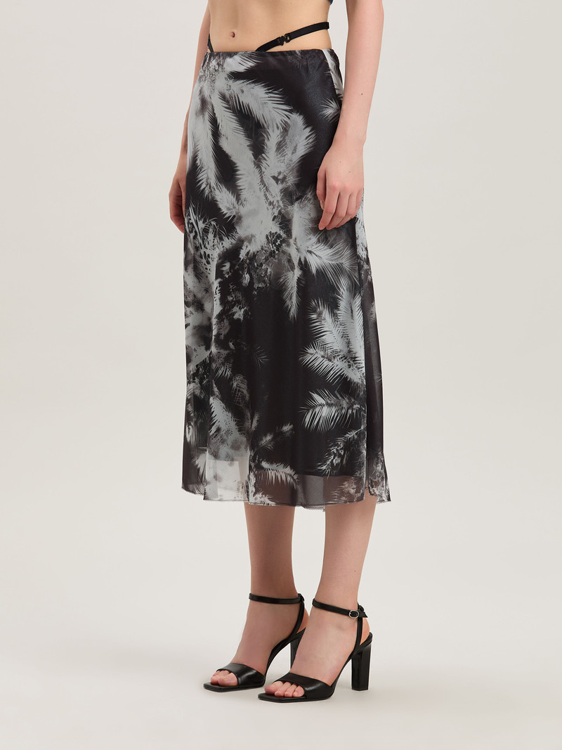 Blueprint palms skirt 4