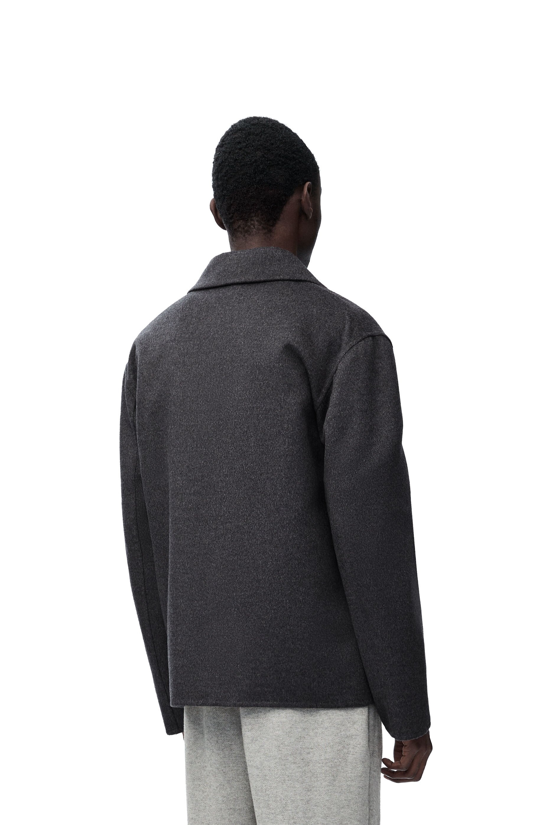 Workwear jacket in wool and cashmere - 4