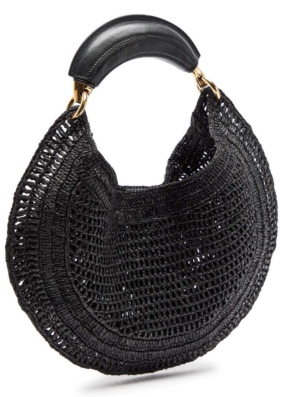 Chloe Summer Banana Logo Raffia Shoulder bag - 2