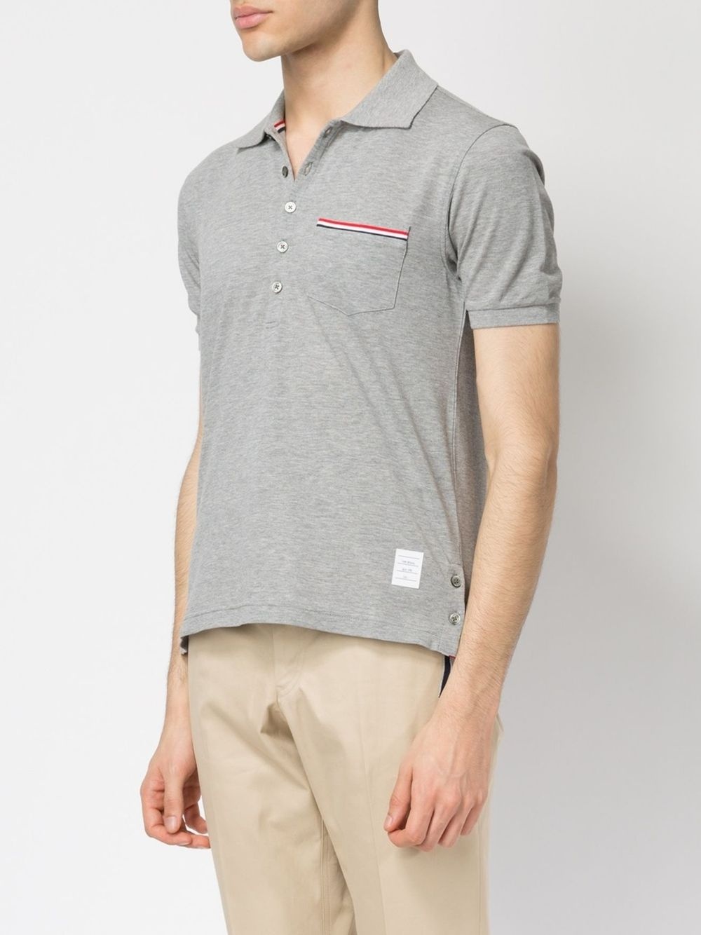 Thom Browne RWB stripe polo shirt | REVERSIBLE