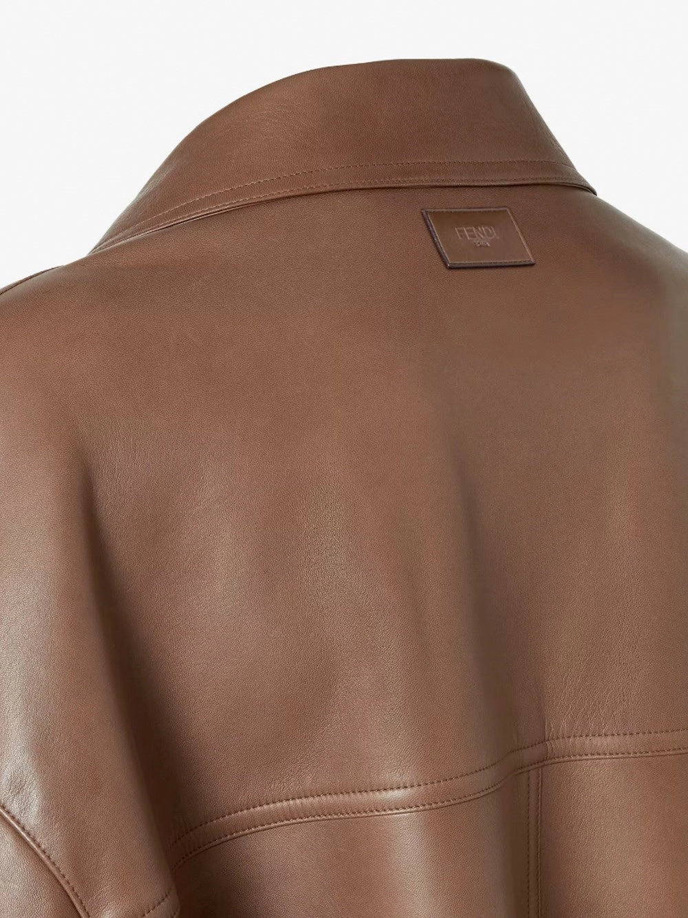 Fendi Men Oversize Leather Trench - 3