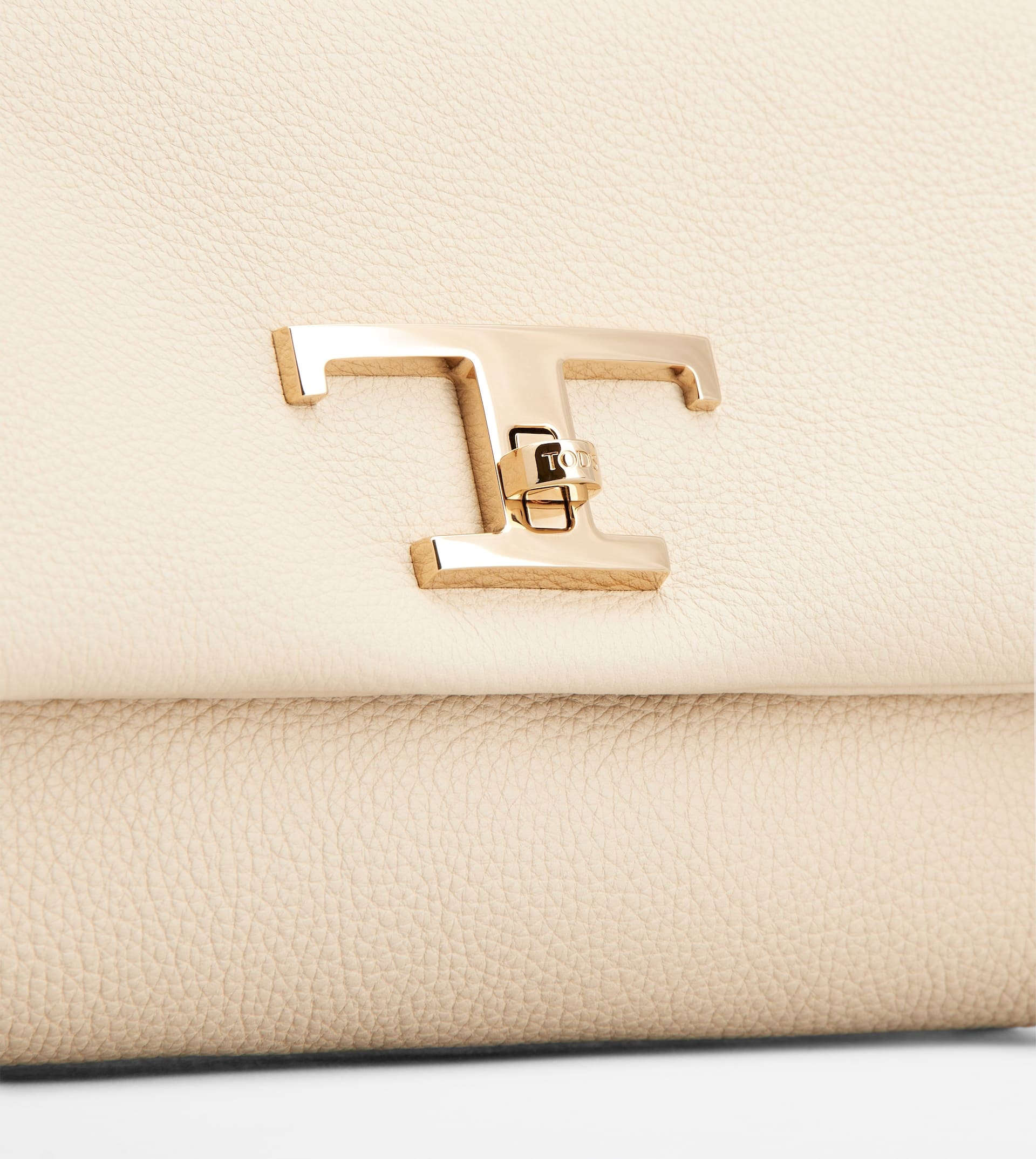 T TIMELESS FLAP BAG IN LEATHER MINI - BEIGE - 5