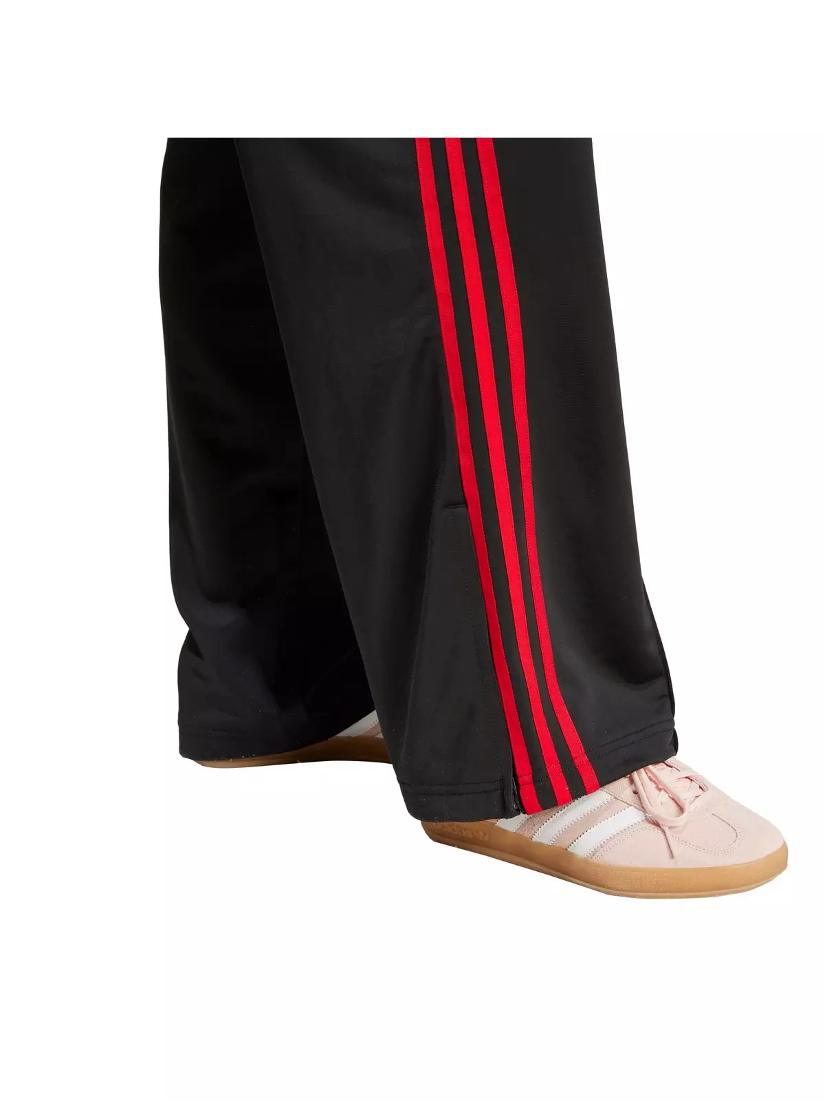 Originals Women's Adicolor Classic Firebird Loose Track Tracksuit Bottoms -Black/Red - 4