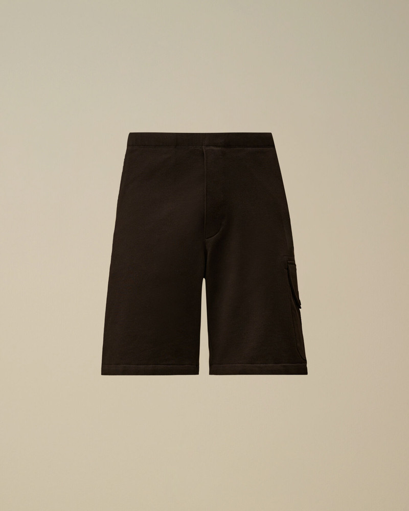 Diagonal Raised Fleece Cargo Sweatshorts 1