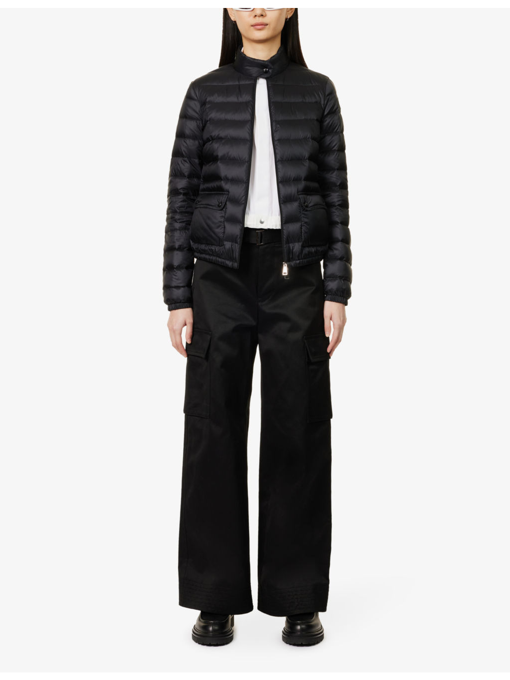 Lans funnel-neck regular-fit shell-down jack - 2