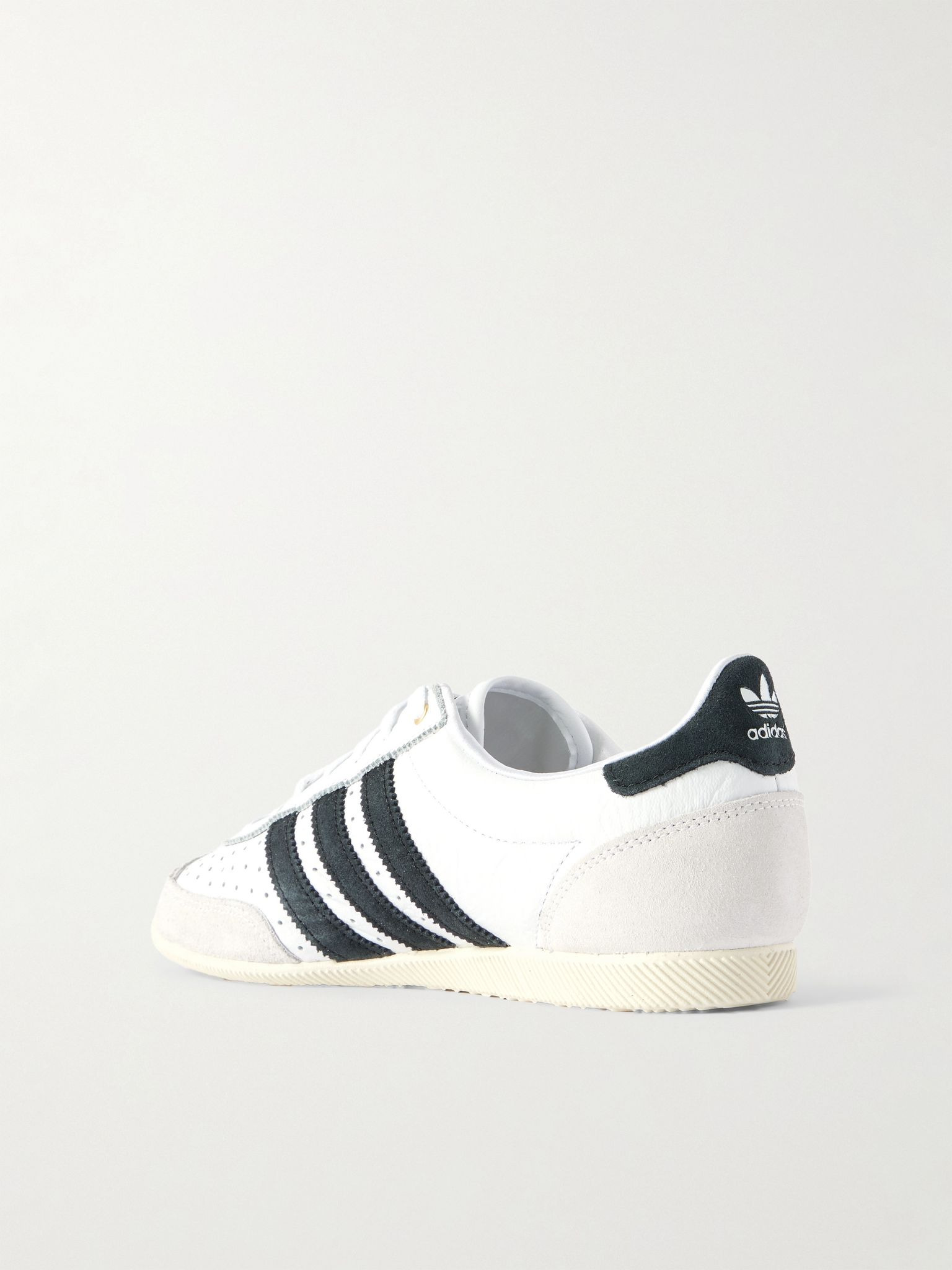 Japan Suede and Textured-Leather Sneakers White - 4