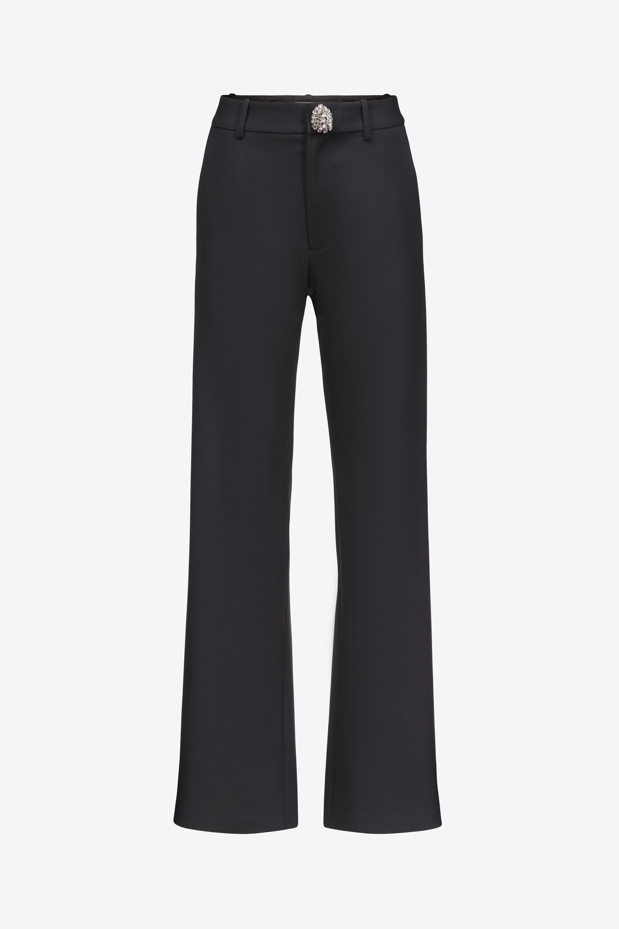 CRYSTAL BUTTON SLIT TROUSER - 1