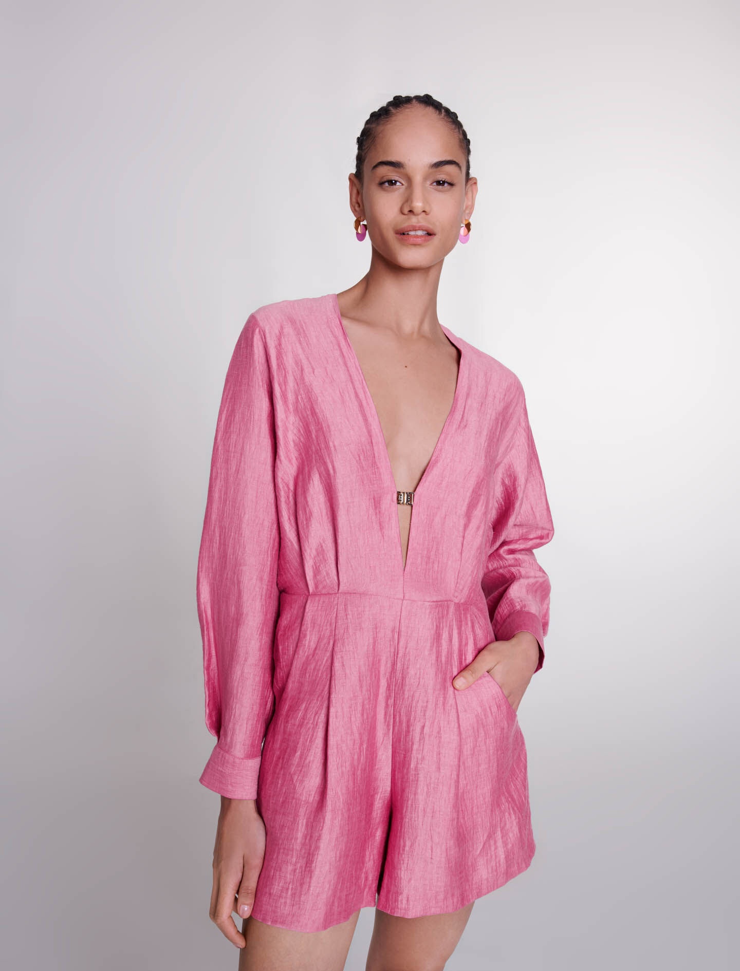 Linen playsuit - 5