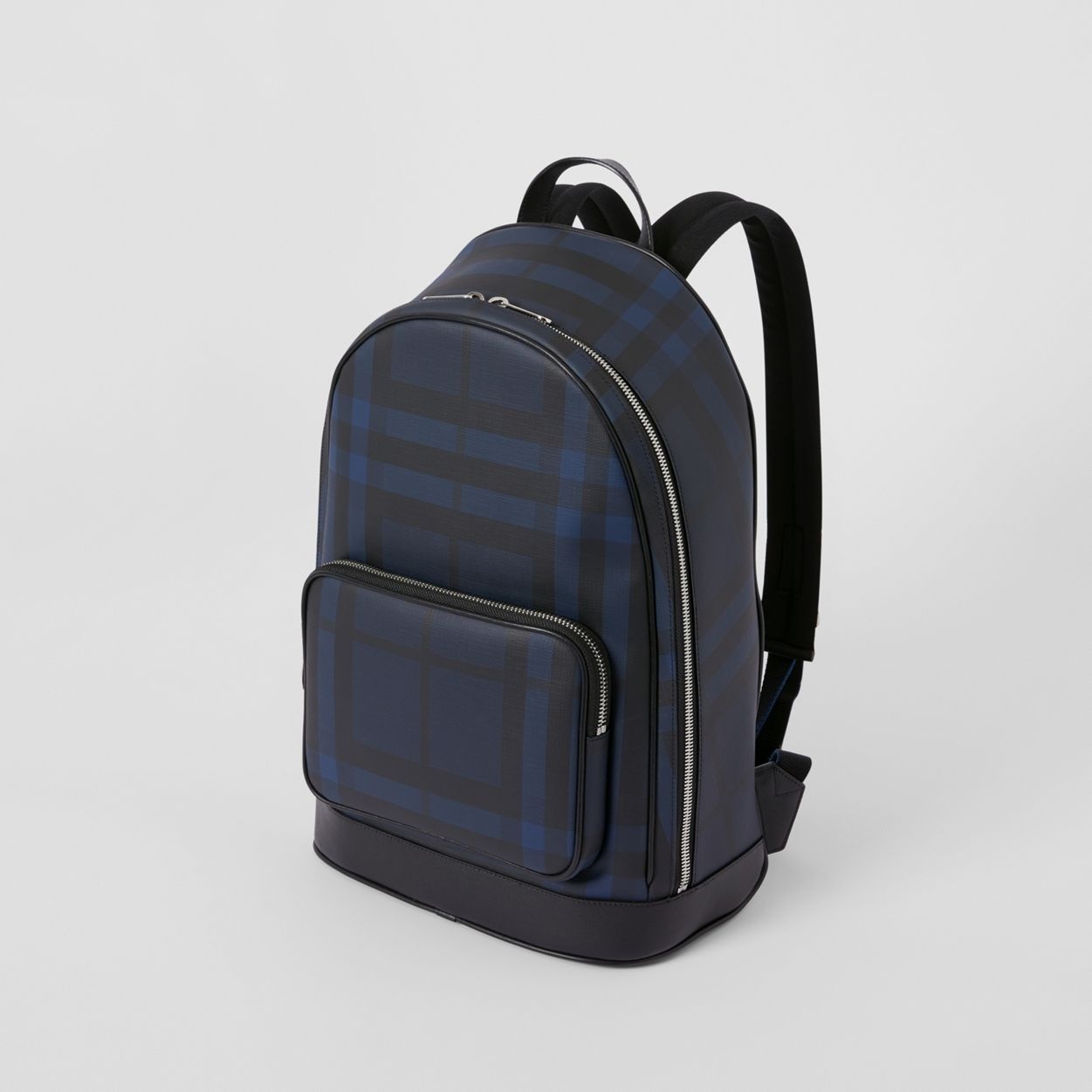 London Check and Leather Backpack - 5