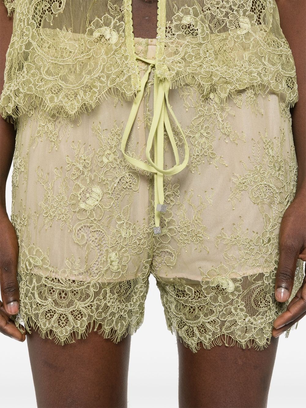 floral-lace shorts - 5