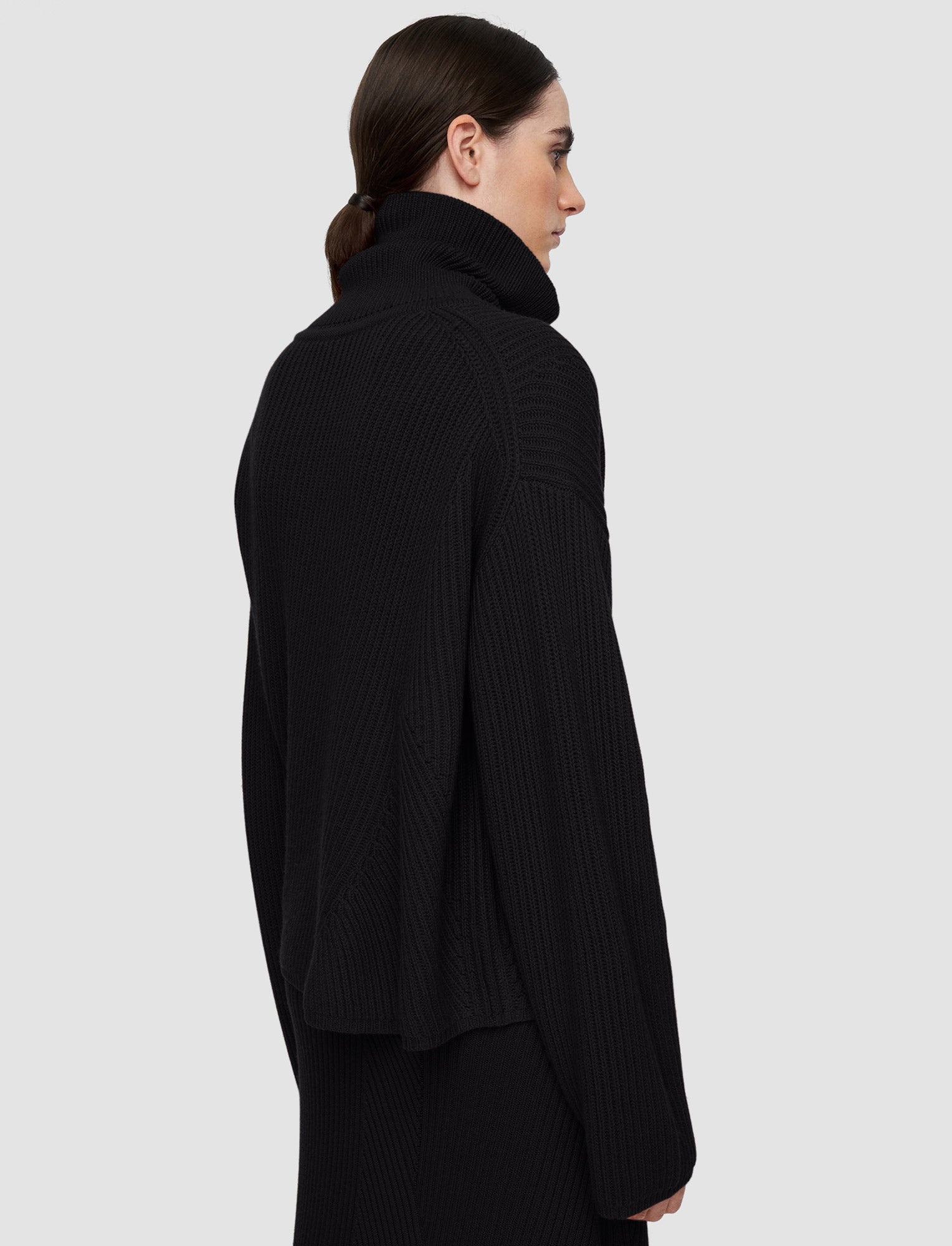 Luxe Cardigan Stitch High Neck Jumper - 4
