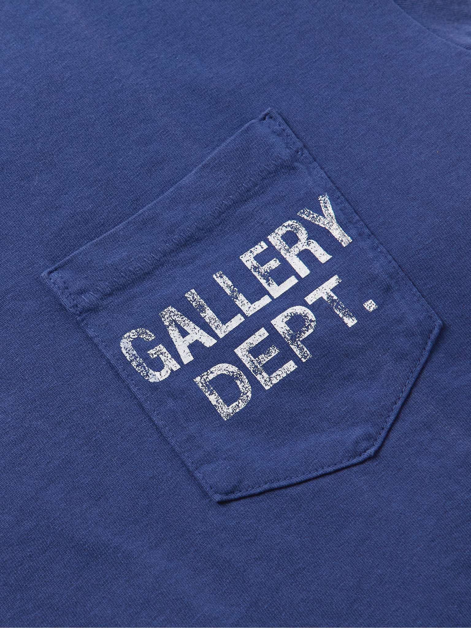 Logo-Print Paint-Splattered Cotton-Jersey T-Shirt - 4